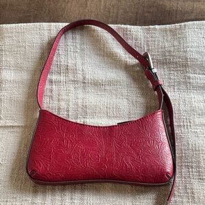 Mango Embossed Shoulder Bag